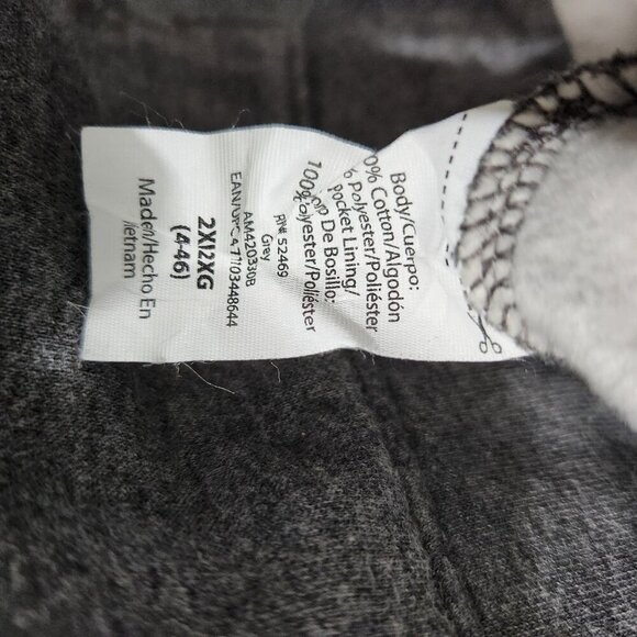 Athletic Works Pants Mens 2XL Gray Black Joggers Sweatpants Drawstring Pockets - Picture 11 of 12